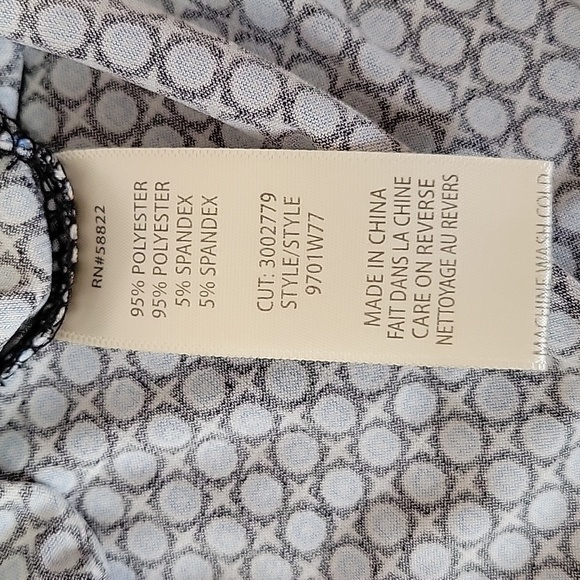 Max Studio Tie Neck Sleeveless Shirt Large - Picture 6 of 6